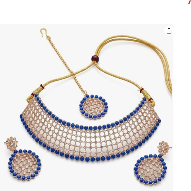 Rose Gold Choker Necklace Set